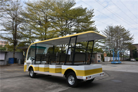 Environmentally Friendly 11 Seater Mini Pure Electric Open Top Sightseeing Car 72V Motor For Public Area Transportation